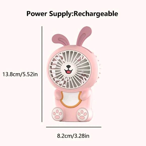 Pink Mini USB Dog Fan - Picture 3 of 5